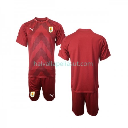 Jalkapallo Pelipaidat/Peliasut Uruguay Maalivahti Lasten Kotipaita World Cup 2022 Lyhythihainen